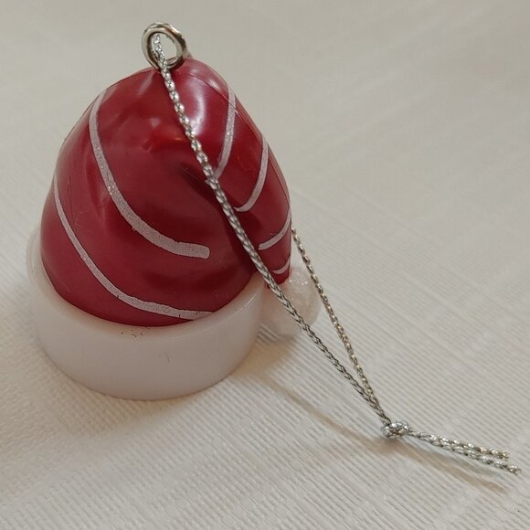 SMALL CHRIS SANTA HAT Christmas Ornament with Holly Berries - Picture 2 of 3